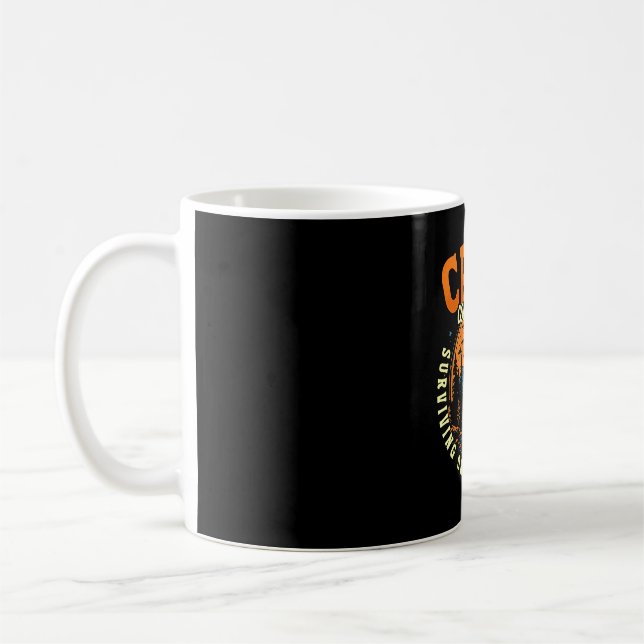 Mug Conseiller de camp d'hommes survivant avec 4 heure (Gauche)