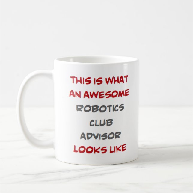 Mug conseiller de club robotique, génial (Gauche)
