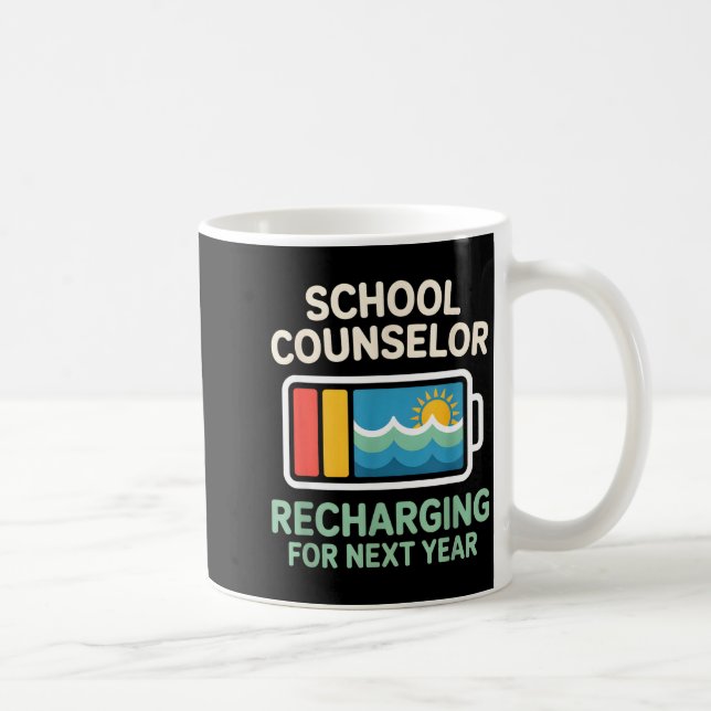 Mug Conseiller d'orientation se rechargeant pour l'été (Droite)
