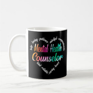 Mug Conseiller en santé mentale Langue du coeur Cloud
