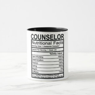 Mug Conseiller - Faits nutritionnels