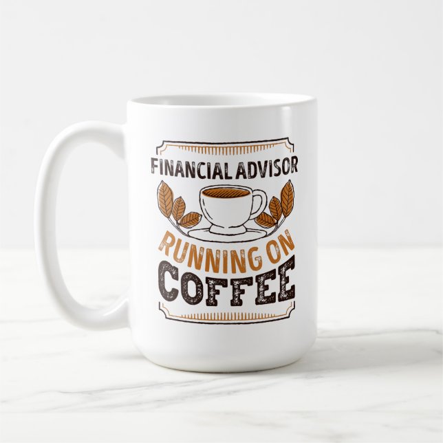 Mug Conseiller financier en cours d'exécution sur Coff (Gauche)