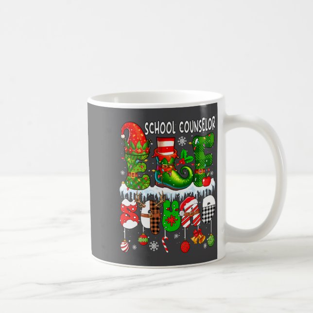 Mug Conseiller Scolaire Elf Squad Xmas Chapeau Elf Col (Droite)