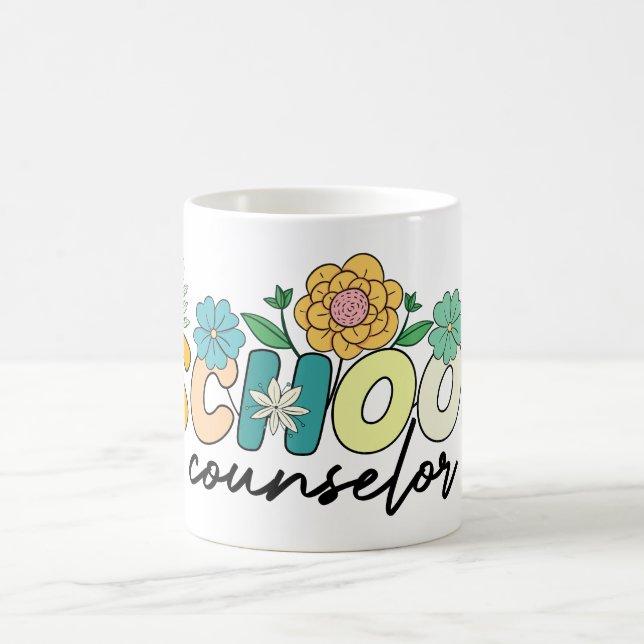 Mug Conseiller Scolaire Professeur Fleur Sauvage Maman (Centre)