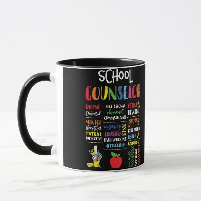 Mug Conseiller Scolaire S'Occuper Ami Dédié (Gauche)