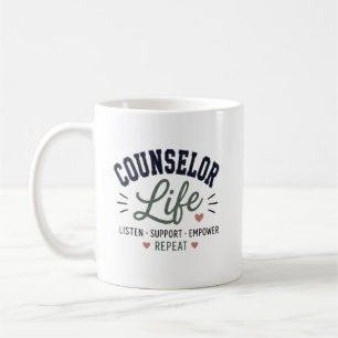 Mug Conseiller Vie Écouter Soutenir Renforcer Répéter