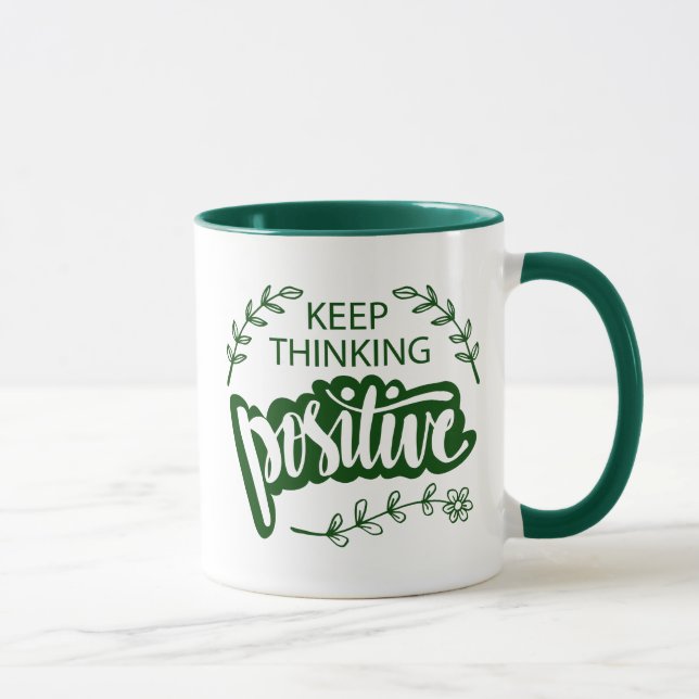 Mug Conserver la pensée positive (Droite)