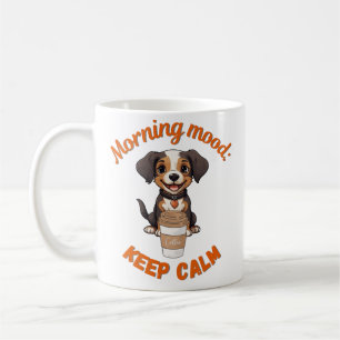 Mug Conserver le calme et boire du café - Art numériqu
