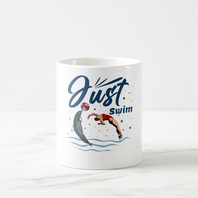 Mug Conserver le calme et la baignade - Conception de  (Centre)