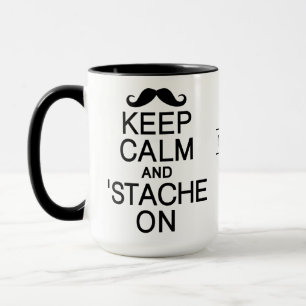 Mug Conserver le calme et la sensation de stache sur l