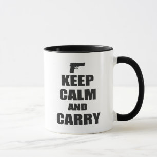 Mug Conserver le calme et le transport