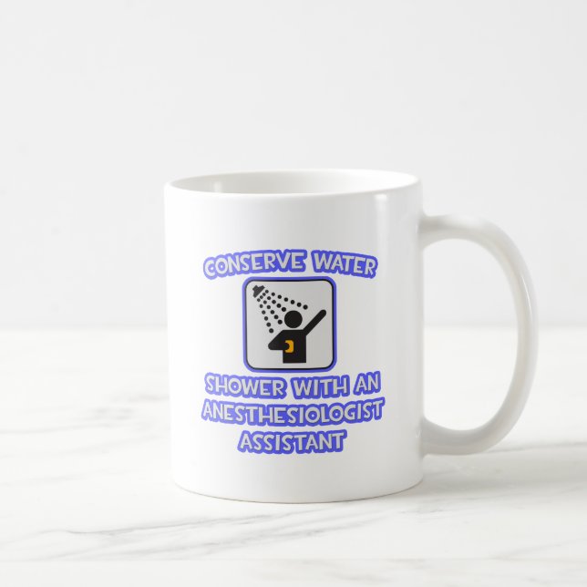 Mug Conserver l'eau. Douche avec anesthésiste (Droite)