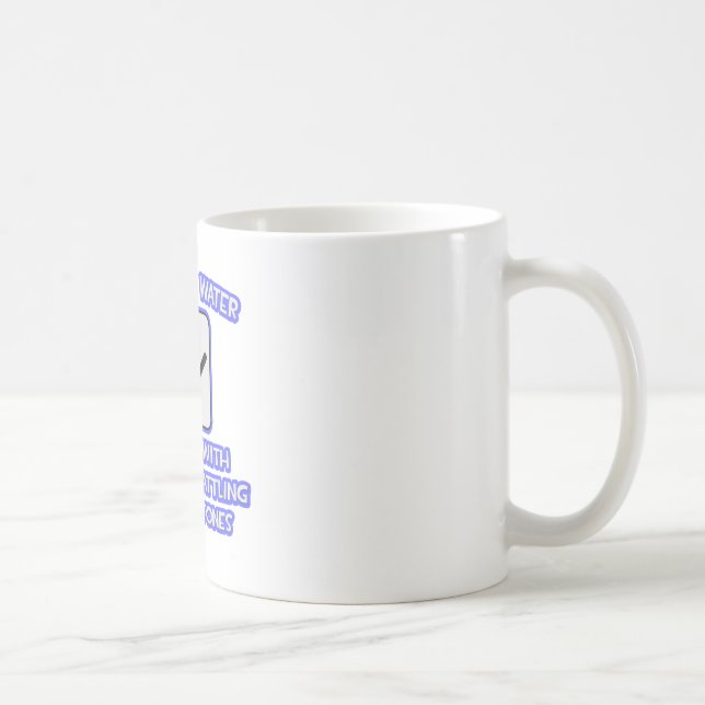 Mug Conserver l'eau .. Douche .. Pierres de rein (Droite)