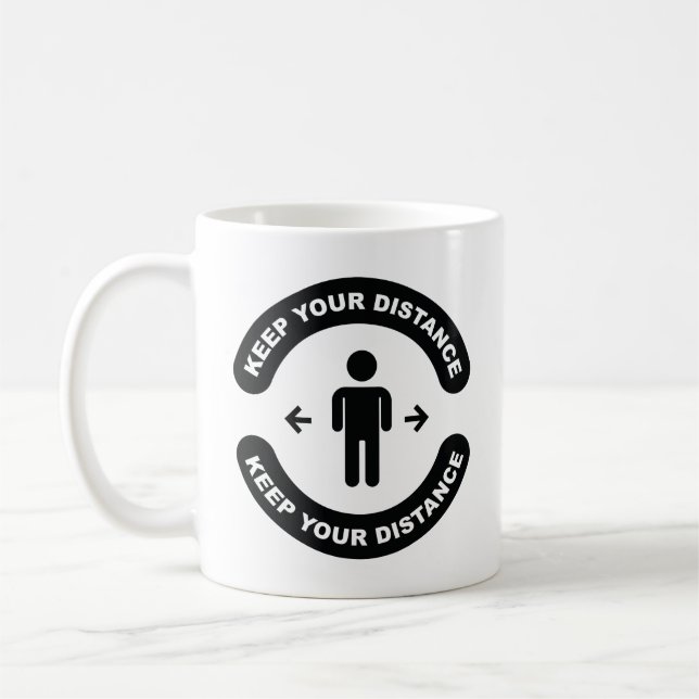 Mug Conserver votre distance (Gauche)