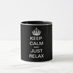 Mug CONSERVEZ CALME et JUSTE DÉTENDRE - texte personna
