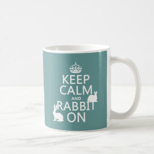 Mug Conservez le calme et le lapin dessus - toutes les