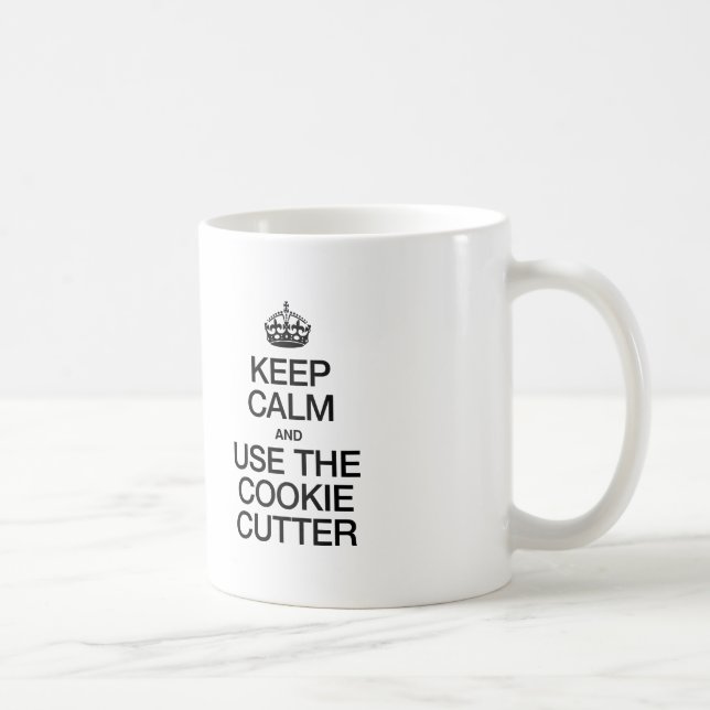 MUG CONSERVEZ LE CALME ET UTILISEZ LE CUTTER DE CUISIN (Droite)