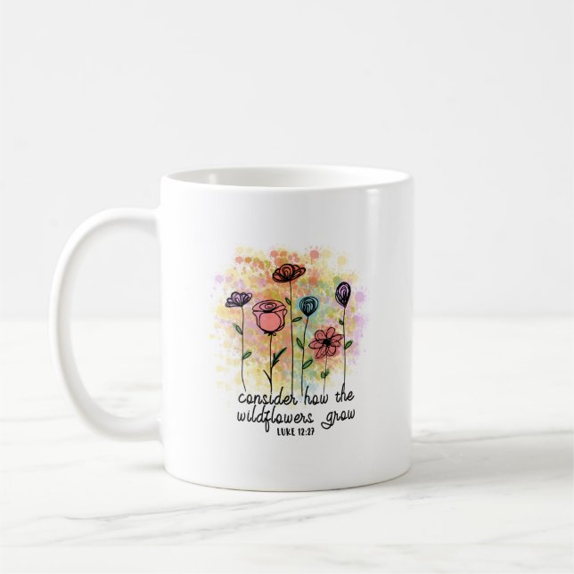 Mug Considérons la croissance des Fleurs sauvages (Gauche)