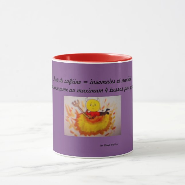 Mug Consommation de caféine (Centre)