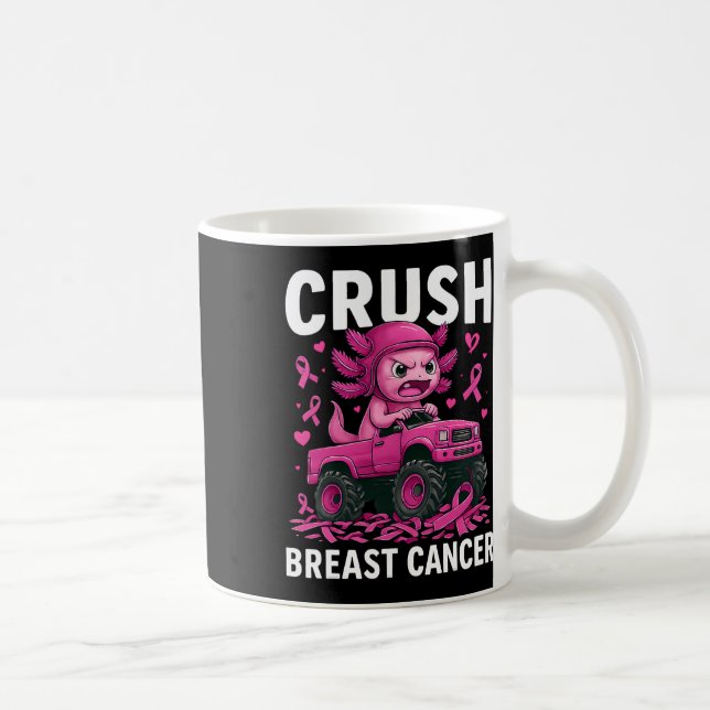 Mug Consommation du cancer du sein de broyage Axolotl  (Droite)