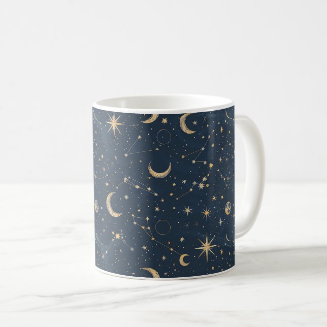 Mug Constellation céleste - Nuit étoilée (1) (Devant droit)
