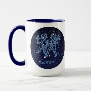 Mug Constellation des Gémeaux et Signe du zodiaque ave