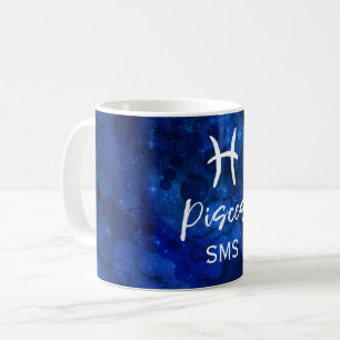Mug Constellation du zodiaque Poissons Monogramme Gala