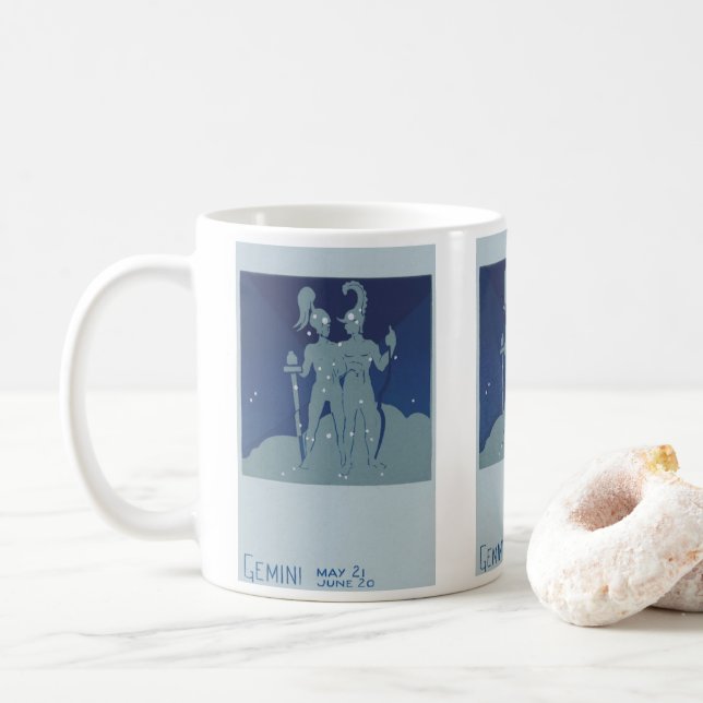 Mug Constellation jumelle Gemini Astrologie zodiaque V (Avec donut)
