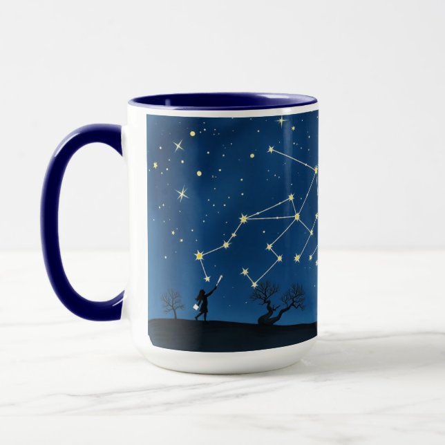 Mug Constellation Maman Rides de Rire Carte (Gauche)