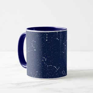Mug Constellations de zodiaque avec un ciel étoilé