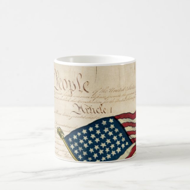 Mug Constitution des États-Unis, drapeau américain (Centre)
