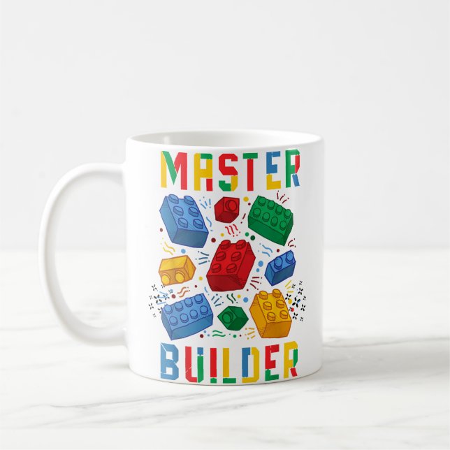 Mug Constructeur de briques Blocs amusants Bâtiment Ma (Gauche)