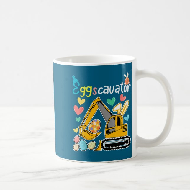 Mug Construction Excavator Easter Day Egg Hunt For Boy (Droite)