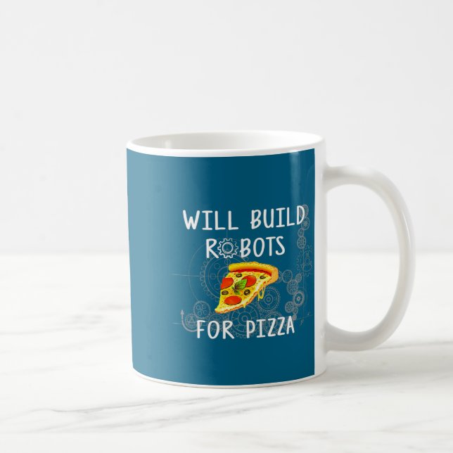 Mug Construira des robots pour Zza drôle de robotique  (Droite)
