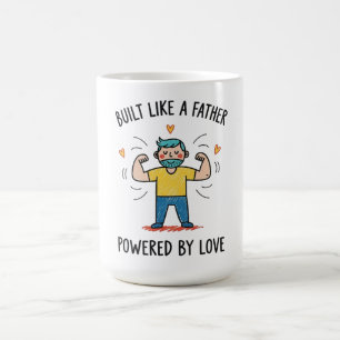 Mug Construire comme un père, Powered By Love Fête des