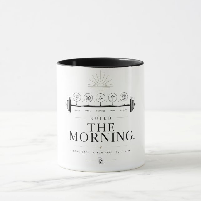 Mug Construire la matinée™ | Vie de routine matinale d (Centre)