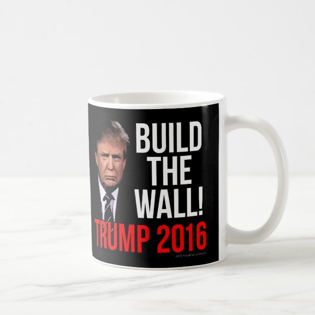 Mug Construisez le mur Donald Trump 2016 (Droite)