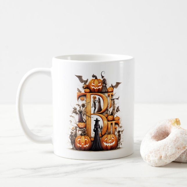 Mug Construisez-le par vous-même : Coupe d'Halloween - (Avec donut)