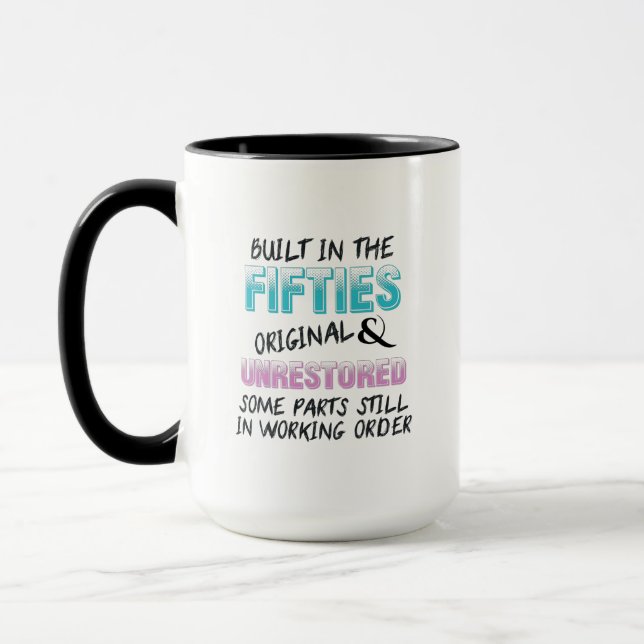 Mug Construit dans les années cinquante original et no (Gauche)