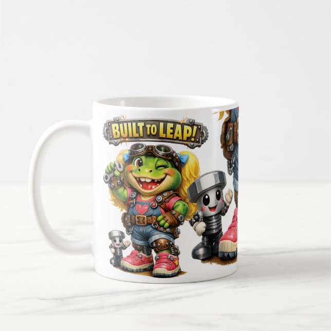 Mug Construit pour sauter - Mademoiselle Grenouille (Gauche)