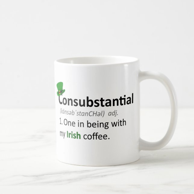 Mug Consubstantial : Un en étant avec du mon café (Droite)