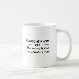 Mug Contentement ton nom est chat