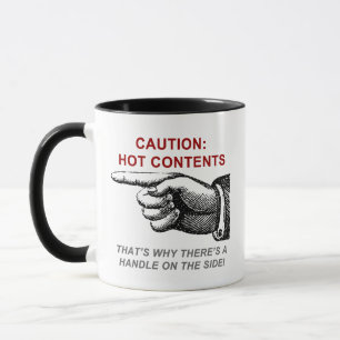 MUG CONTENU CHAUD DE PRÉCAUTION