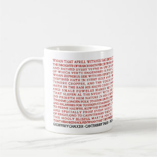 Mug Contes de Chaucer Cantorbéry de geek de Lit -