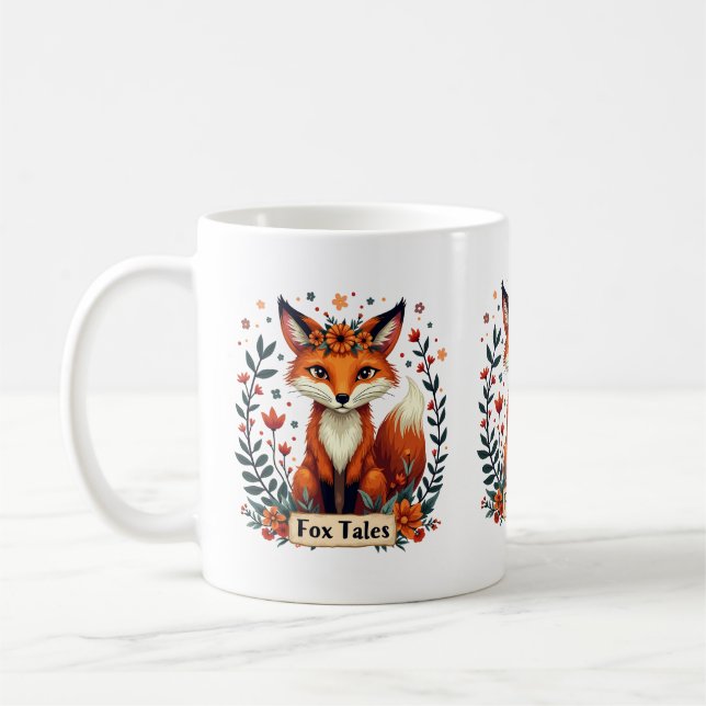 Mug Contes de Renard Boho Faune Animale (Gauche)