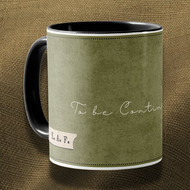 Mug Conteur de forêt personnalisé "À suivre"  (Créateur téléchargé)