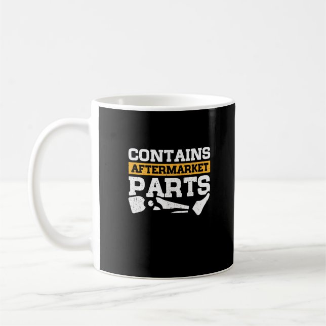 Mug Contient une prothèse de jambe amputée pour pièces (Gauche)