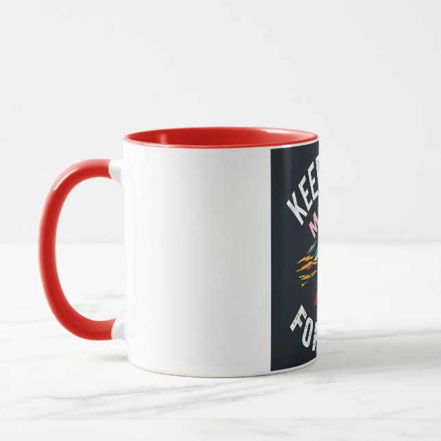 Mug Continuer à aller de l'avant dans la boue d'inspir (Gauche)