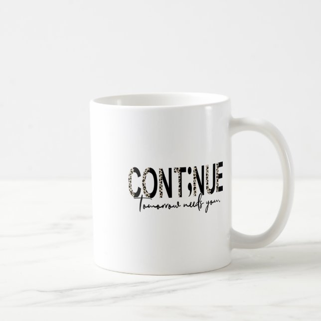 Mug Continuer Demain A Besoin De Vous Léopard Boho Sui (Droite)