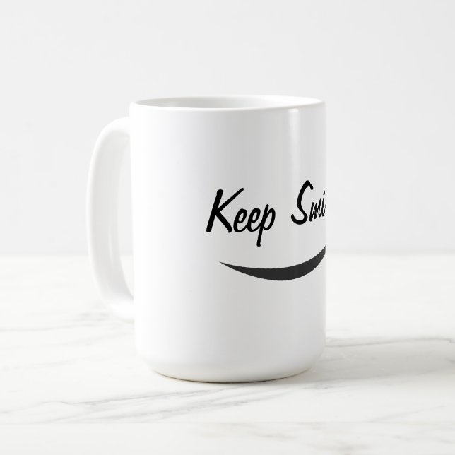 Mug Continuez à sourire (Devant gauche)